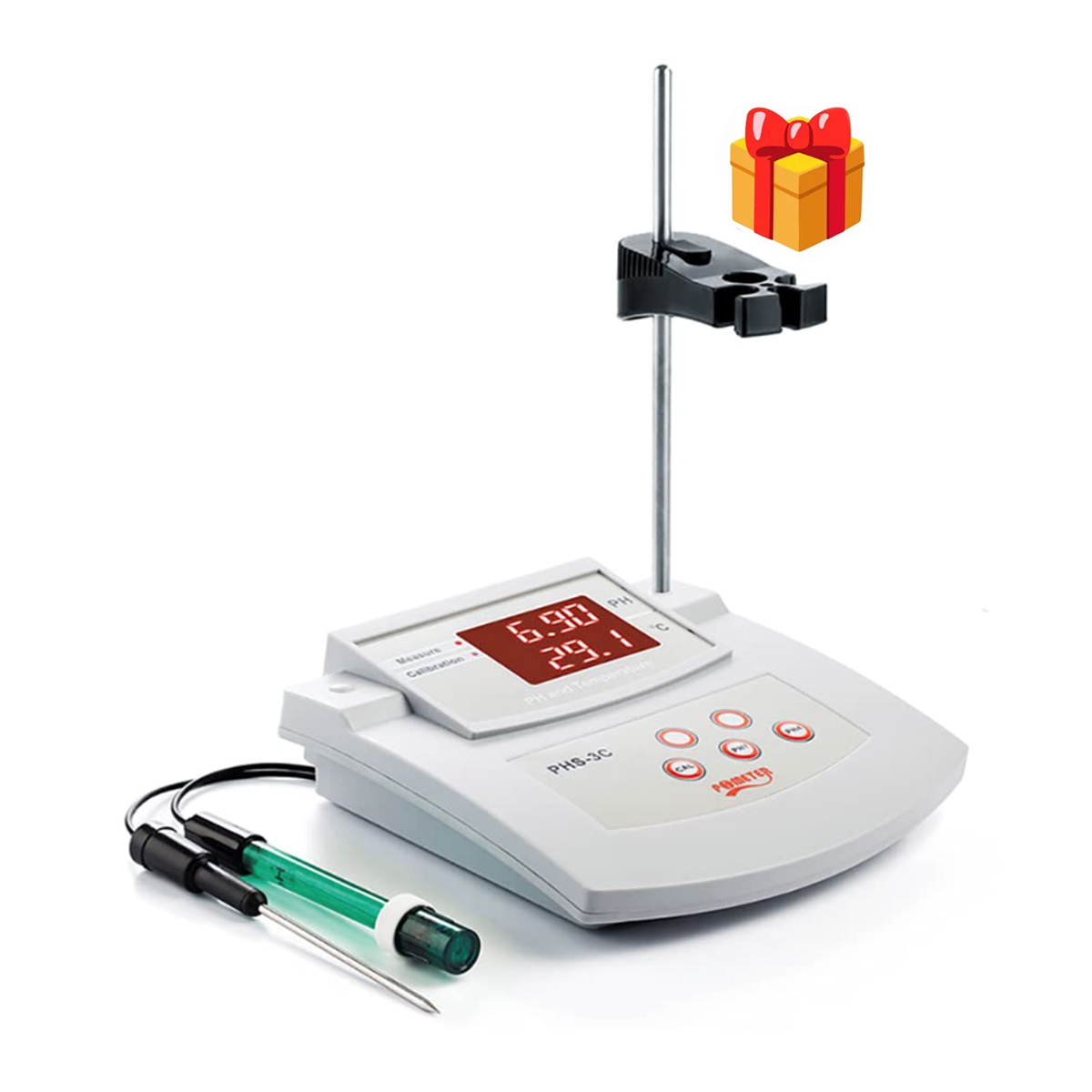 Medidor digital PH y temperatura de escritorio